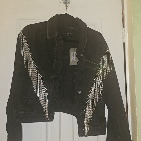 All Saints Marlene Tassel coat - Picture 3 of 5